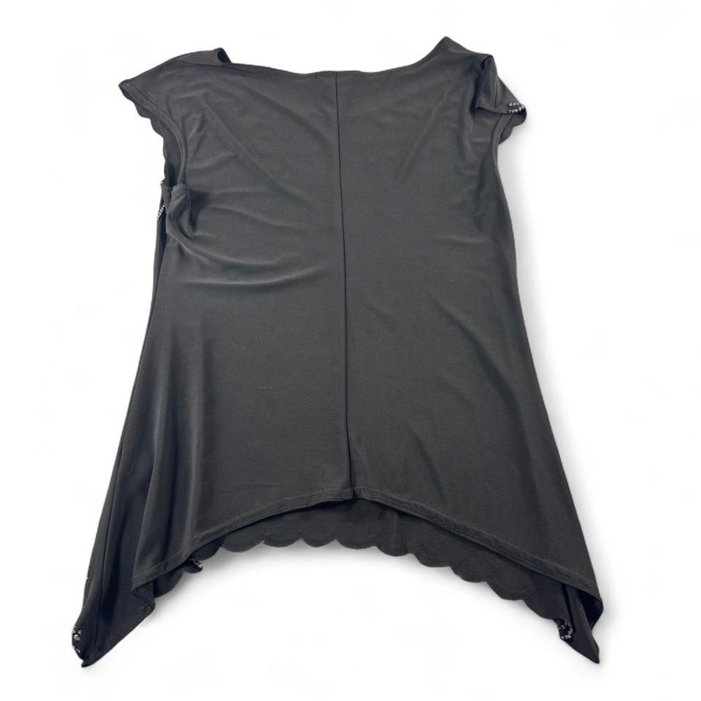 Whimsygoth Black Beaded Blouse - Picture 2 of 3